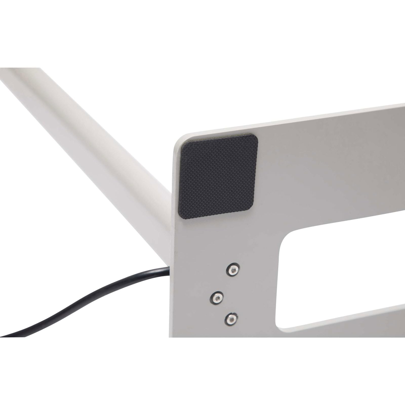 MAUL Lampa Stojąca Led MAULjet – Szeroka Lampa Robocza do Biura – Energooszczędna Lampa Stojąca O Temperaturze Barwowej 4000 K – Srebrna