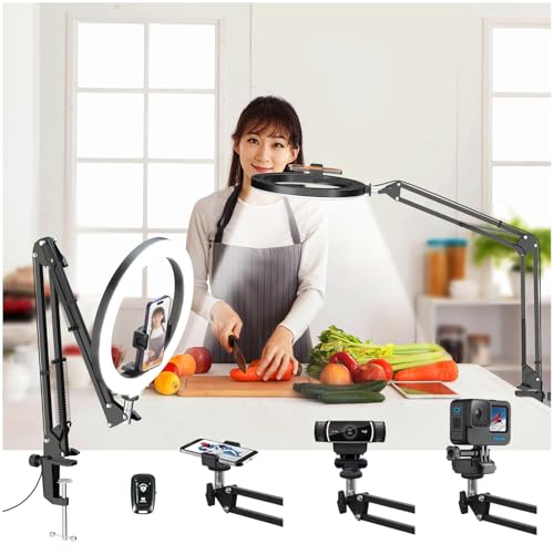 【特価商品】LUXSURE リングライト 撮影用ライト スマホ 三脚 ライト 俯 513M34KJ0AL.jpg