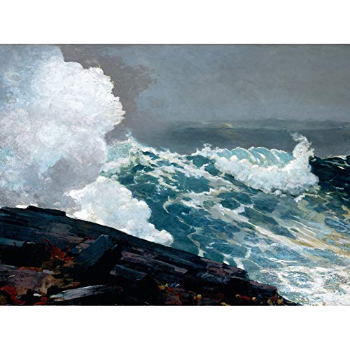 Winslow Homer Northeaster Seascape Painting Art Print Canvas Premium Wall Decor Poster Mural