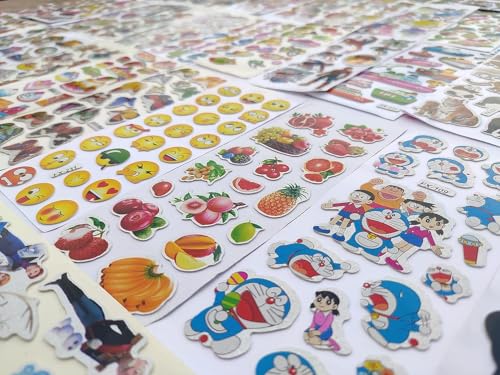 Eclet Cartoon Puffy 3D PVC Cute Mix Stickers Funny for Kids On Gifts (20 Sheet), removable1