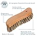 REDECKER S-Shaped Union Fiber Scrub Brush with Oiled Beechwood Handle, 8-1/4 inches, S-Shaped Easily Reaches Corners, Made in Germany - Wood Scrub Brush - Wooden Cleaning Brush