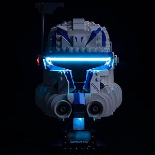 BrickBling LED Light for Lego Captain Rex Helmet Set 75349 (Lights Only), New 2023 Lighting Compatible with Lego Helmet- Light up Your Model