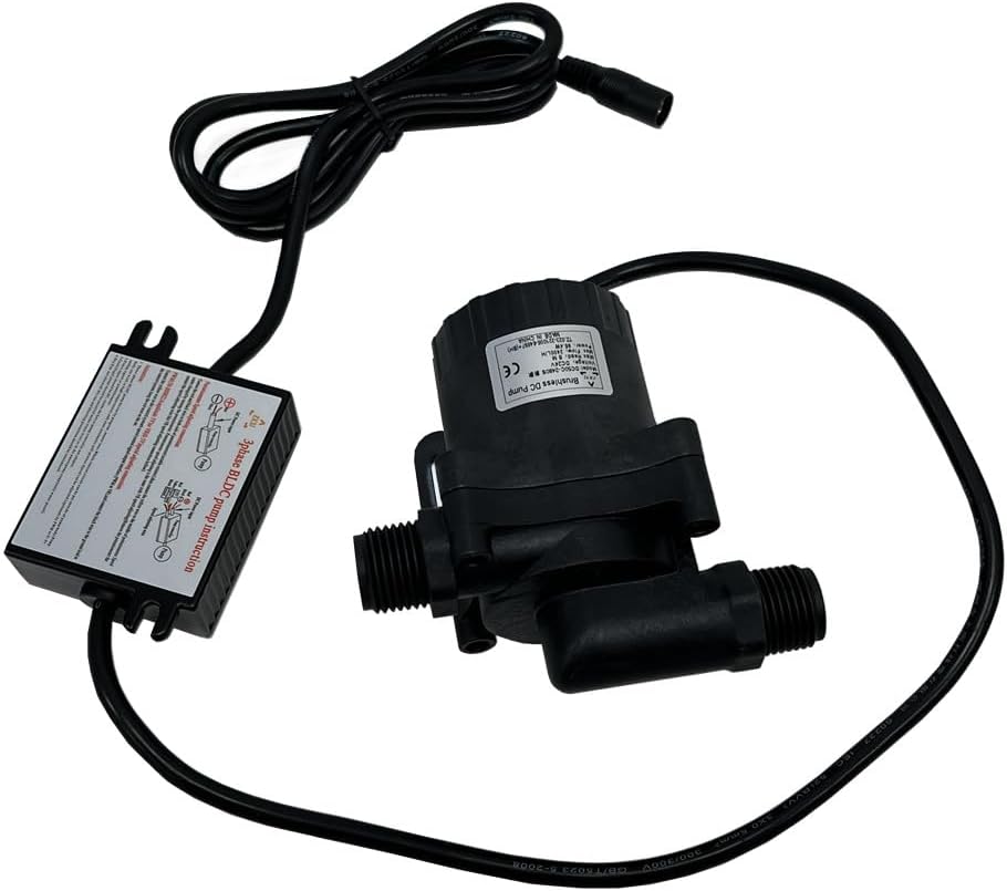 SHYSKY DC50C-2480S 5-24V Micro Hot Water Circulation Pump Brushless 86.4W 8M 26ft Lift 636GPH, Submersible Water Pump, Low Noise For Water Circulation Pressurization Cooling sys