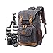 Produktbild Canvas-Kamera-Rucksack, große Kapazität wasserdicht Anti-Schock-Tablet 16,5"Laptop Kamera-Rucksack Fotorucksack SLR/DSLR Rucksack Fotografie Reisen Wandern professionelle Kameratasche (Grau)