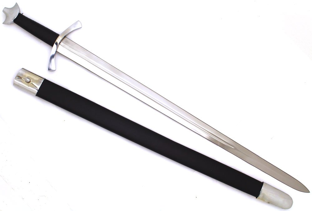 The Norman Sword & Scabbard Full Tang Tempered Battle Ready Fully Functional Handmade Sharp Sword