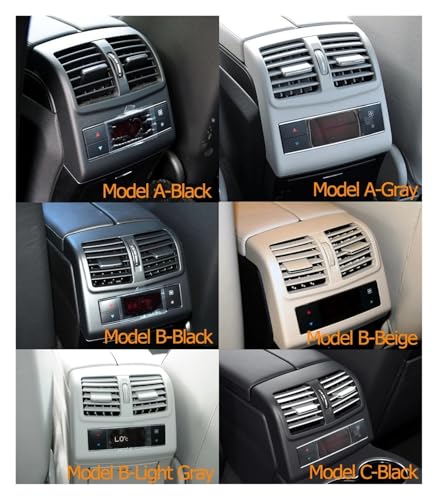 Rejilla de ventilación trasera Mercedes W212 E200 E300 panel de aire acondicionado beige 7