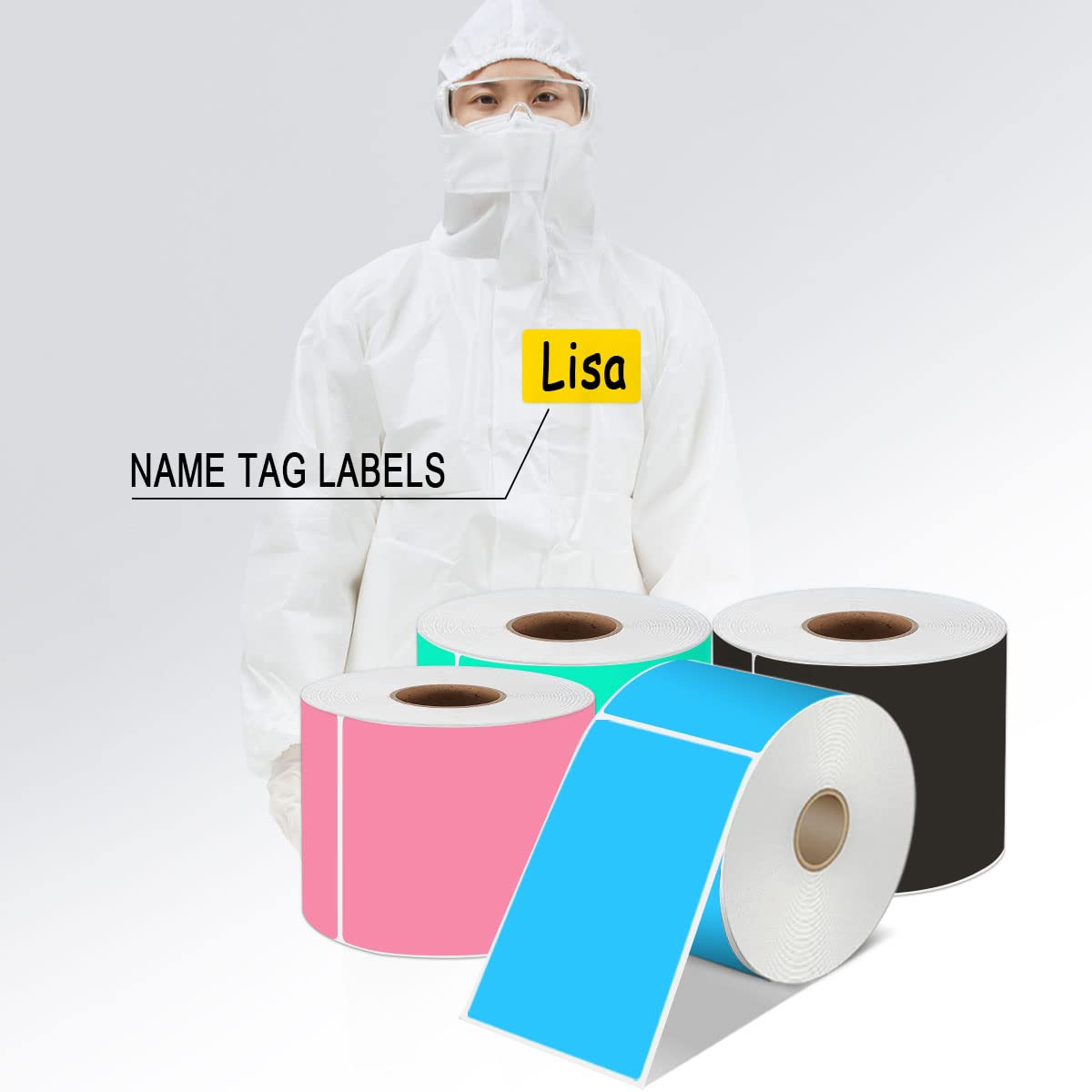 Snapklik.com : PARLAIM Large 3 X 5 Inch Aqua Color Coding Square Labels ...