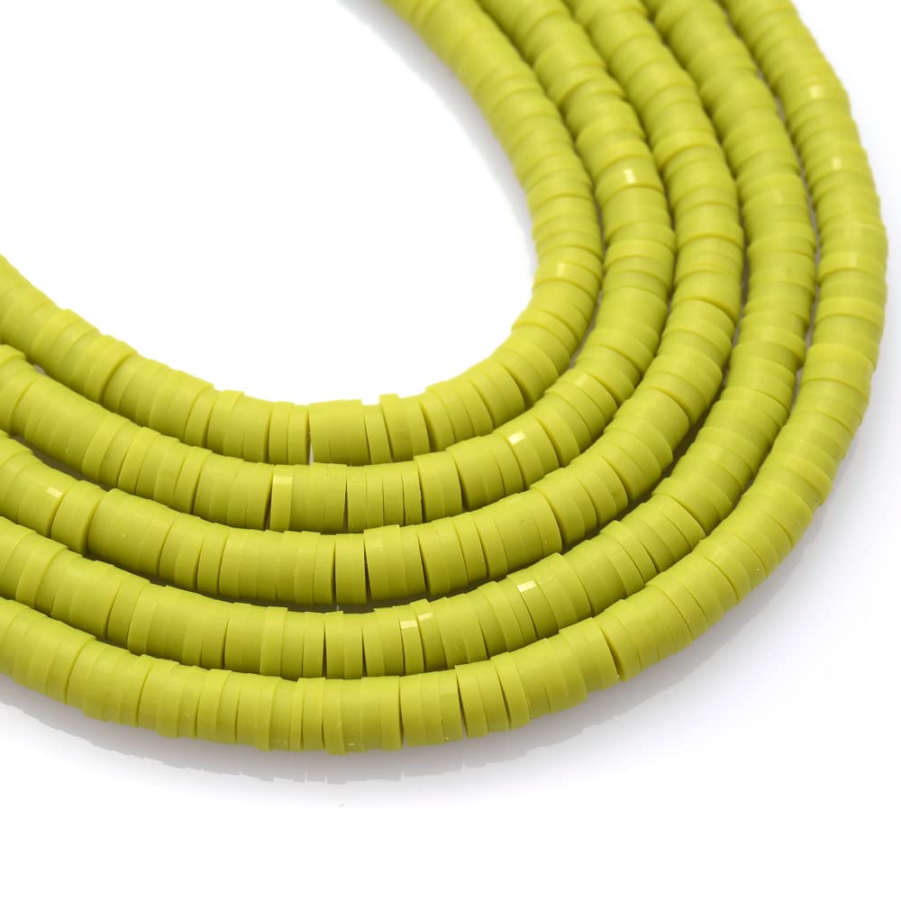 4x1mm Colore Piatto Rotondo Fatto A Mano Rotondo Argilla Polimerica Chip Disco Perline Distanziatrici Sciolte Per Gioielli Fai Da Te Fare Collana Braccialetto Trovare-B035,4x1mm