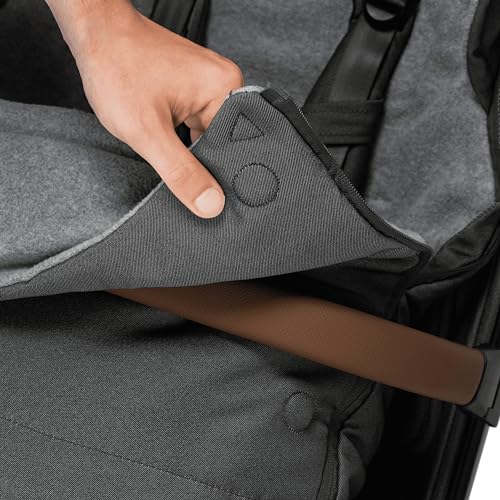 Joolz AER/AER+ Footmuff -Universal Accessory for Baby Strollers, Pushchairs & Prams -Perfect Fit for Travel Stroller or Compact Pushchair -All-Weather Companion for Toddlers Up to Years -Refined Black - Thumbnail 4
