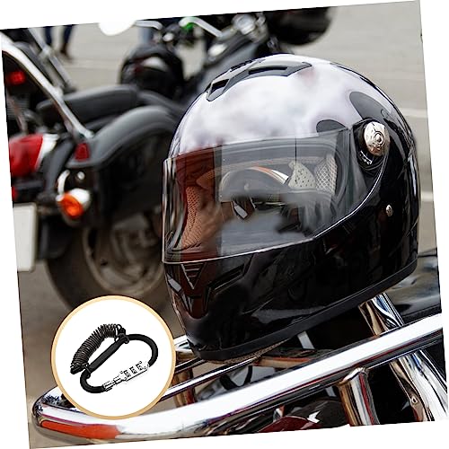 KOMBIUDA 1 Conjunto De Bloqueio De Capacete De Bloqueio De Capacete Para Motocicletas Veículo Anti-B