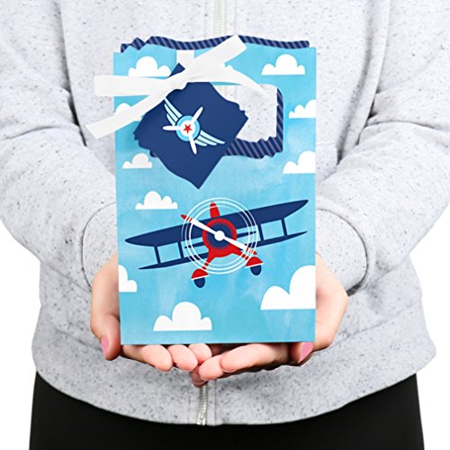 Taking Flight - Airplane - Vintage Plane Baby Shower Or Birthday Party Favor Boxes - Set Of 12 #TOP3