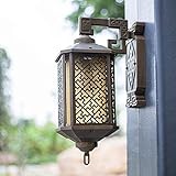 Scena applicabile: l'aspetto accattivante della lampada da parete decorativa per esterni mostra la bellezza squisita, ideale per esterni, come giardino, corridoio, cortile, porta, balcone, cortile, corridoio, ecc. Sia che sia utilizzata all'interno o all'esterno, questa lampada può portarti illuminazione piacevole e un'atmosfera unica.