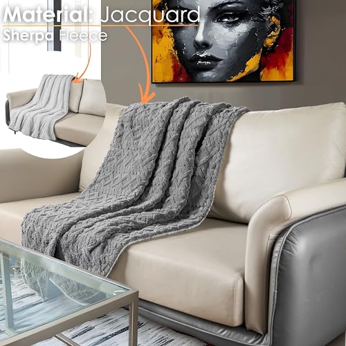 Heizdecke mit Abschaltautomatik Kuschelheizdecke 180x130cm elektrische Wärmedecke Kuscheldecke Bett Sofa Wärmezudecke Thermodecke Elektro-Wärmedecke Wärmebettdecke 9 Stufen bis 40°C waschbar