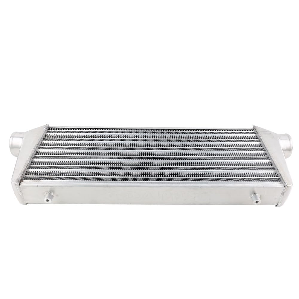 550x230x65 63mm+tubería de aluminio de 2,5"+ kit de manguera de silicona Intercooler para turbo Enfriador de aire de turbo | Intercooler de montaje frontal FMIC de refrigeración turbo