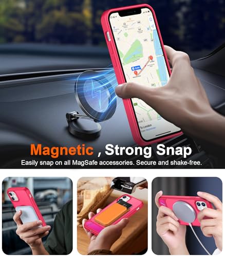 Image of Magnetic Compatible with iPhone 11 Phone Case, [Built-in Invisible Kickstand][Compatible with MagSafe] [Military Grade Shockproof] Slim Translucent Matte Phone Case for iPhone 11 6.1 inch
