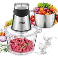 YASHE Picadora Eléctrica, Procesador de Alimentos 500W con