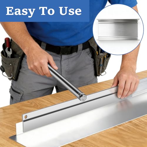 Cintreuse pour tôle de 38,1 cm et outil de pliage robuste en acier 24 Ga avec trous - 6