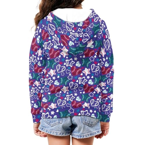 Image of Coloranimal Unisex Girls Boys Long Sleeve Casual Hoodies & Sweatshirts Tops Kids Zip Up Jacket Coat Age 6-16 Year