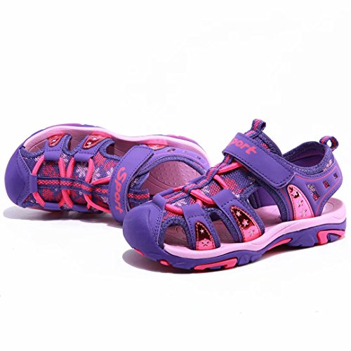 BODATU Boys' and Girls' Summer Outdoor Beach Sports Closed-Toe Sandals3