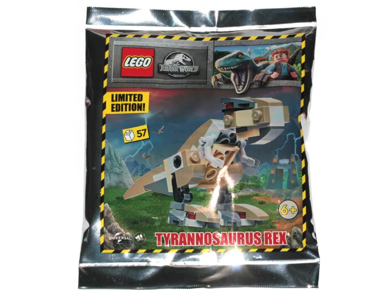 LEGO Jurassic World Tyrannosaurus Rex Foil Pack Set 122218 (Bagged), Green, Brown, Silver, Gold, Small