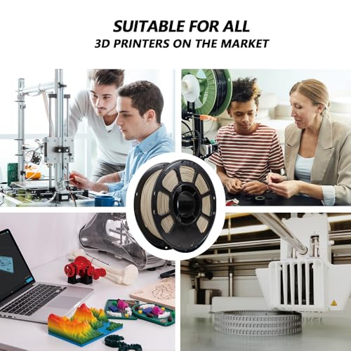 Image of iBOSS Matte PLA Plus Filament Wood Color 1KG, 1.75mm 3D Printer Filament Dimensional Accuracy + /- 0.02mm, 1kg Carboard Spool (2.2lbs) for Most FDM 3D Printers