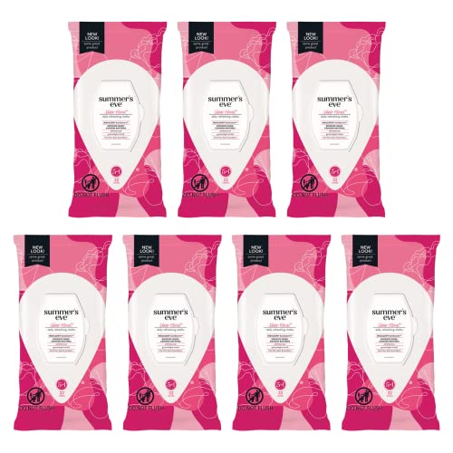 Summer's Eve Feminine Cleansing Cloths, Sensitive Skin, Sheer Floral 32 ea (Pack of 7)