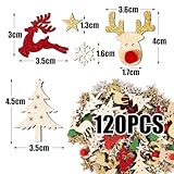 Zoom IMG-1 bofunx 120pcs ornamenti natalizi in Zoom IMG-1 bofunx 120pcs ornamenti natalizi in