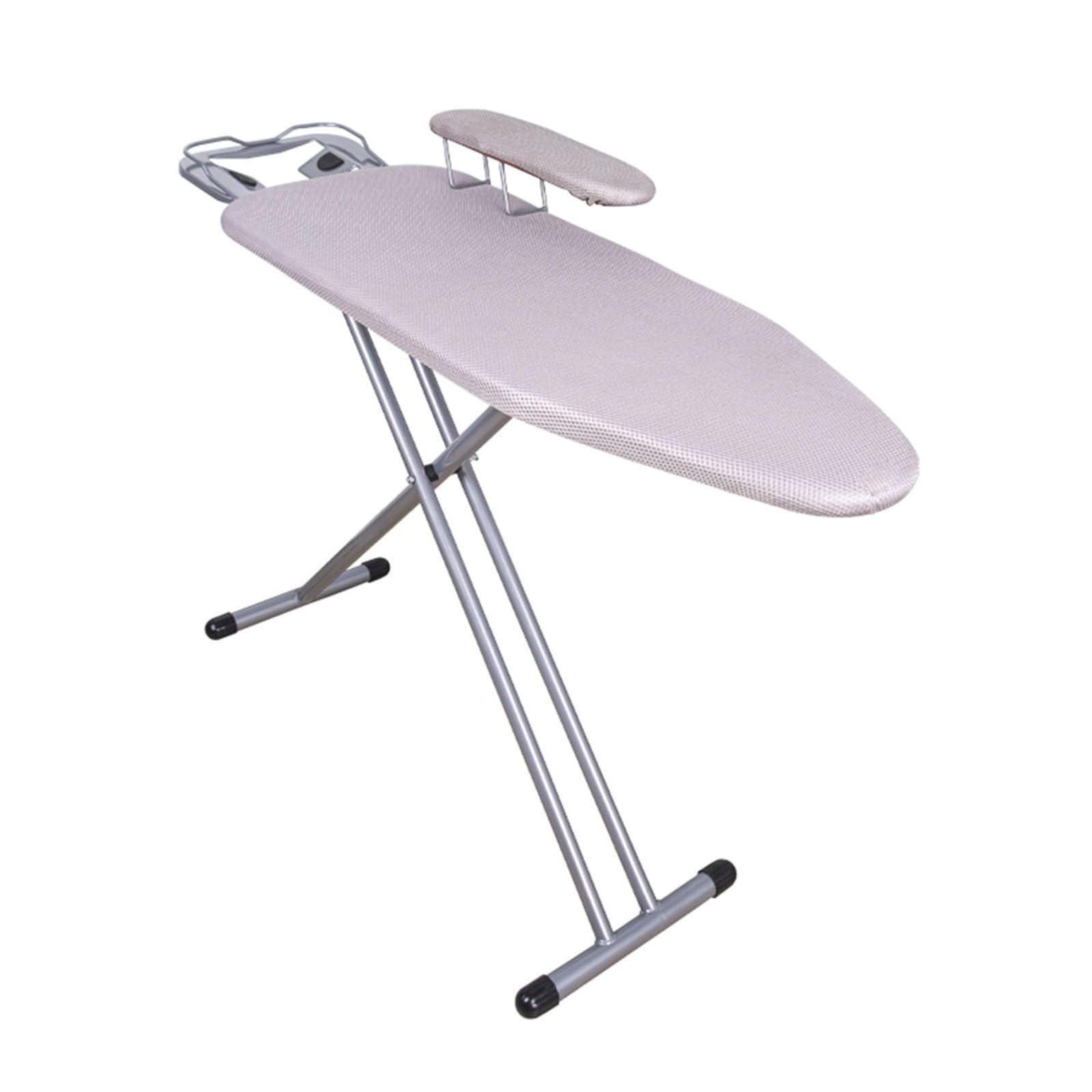 Pobbycrafm Iron Board Folding Ironing Board Height Adjustable Ironing Boards Large Steam Generator Ironing Boards Space-Saving Grey