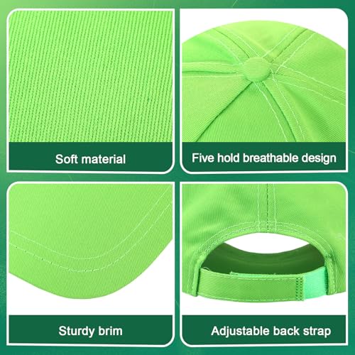 Image of 15 Pcs Mental Health Awareness Baseball Cap Green Ribbon Trucker Hats for Mental Health Kidney Cerebral Palsy Awareness