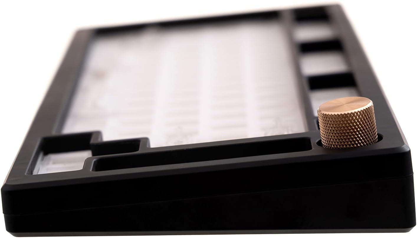 GK GAMAKAY SN75 75% Mechanical Keyboard Kit, VIA Programmable Hot Swap Tri-Mode Bluetooth/Type-C/2.4G Wireless RGB Customized Keyboard Kit, PCB Mounting Plate EVA Sound Insulation Mat (Black)