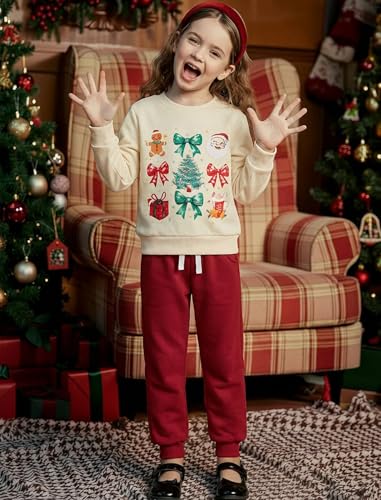 Image of Toddler Baby Boy Girl Clothes with Pockets 2PC Long Sleeve Pullover Sweatshirt and Pants Infant Fall Winter Outfit