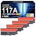 Produktbild 117A W2070A Toner für HP 117A Toner Set als Ersatz für HP Color Laser MFP 178nwg 179fwg 150nw 179fnw 150a 178nw W2070A W2071A W2072A W2073A Tonerkartusche ( 4er-Pack)