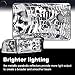 PIT66 Headlights Assembly Compatible with 1994-2001 Dodge Ram 1500/1994-2002 Dodge Ram 2500 3500 Clear Lens Clear Housing Clear Reflector Halogen Headlamp Replacement