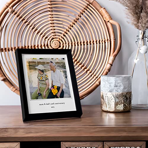 Image of Ritwika's Personalized Polaroid Wall Mount Style Photo With Message Digital Print Engineered Wooden Square Frame For Desk 17 X 17 CM Multicolor Set Of 1 (01 - Polaroid-Quote)