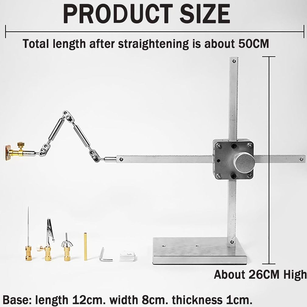 16cm/26cm Stop Motion Armature Kit, XY Axis Lifting Bracket Stop Motion Animation Winder Rig | 5 Conectores para Animadores Fotografía de vídeo y proyectos creativos,26cm