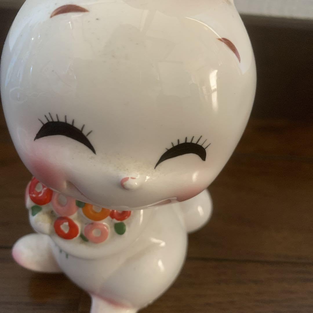 Amazon.co.jp: 昭和レトロ うさぎ貯金箱 内藤ルネ ヴィンテージ品 