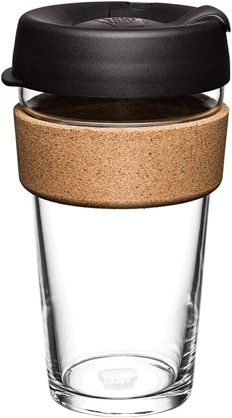 KeepCup Herbruikbare koffiekopje - brouwen gehard glas en natuurlijke kurk, S 8oz/227ml - Filter