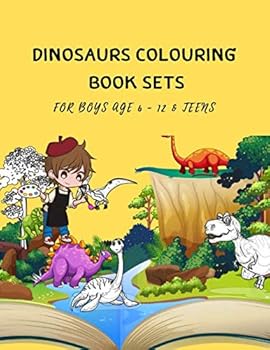 Dinosaurs Colouring Book Sets for Boys Age 6 - 12 and Teens : 8. 5 X 11 Childrens Books Animals 5-7 or 8-12 Year Old Girls Kids Thanksgiving Variety Pack Party Favors Vol 2