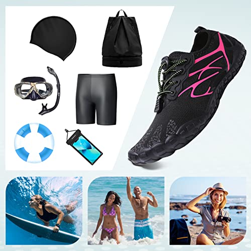 Image of ziitop Water Shoes for Men Women Beach Barefoot Swim Rock Climbing Pool Shoes Socks, Anti-Slip Breathable Quick Dry Lightweight Slip-on, Outdoor Sport Hiking Walking Boating Fishing Diving Surfing