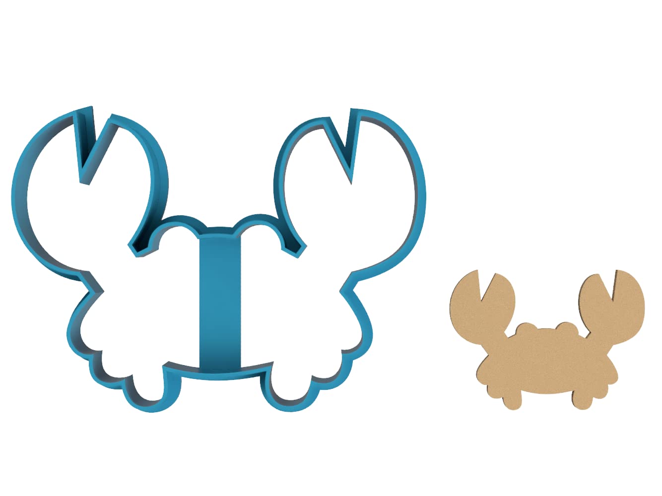 Crab Outline - Crustacean - Crustations - Crab Shell - Crabmeat - Alaskan King - Marine Crabs - Ocean Crabs - Cookie Cutter/Sugar Cookie/Fondant/Clay