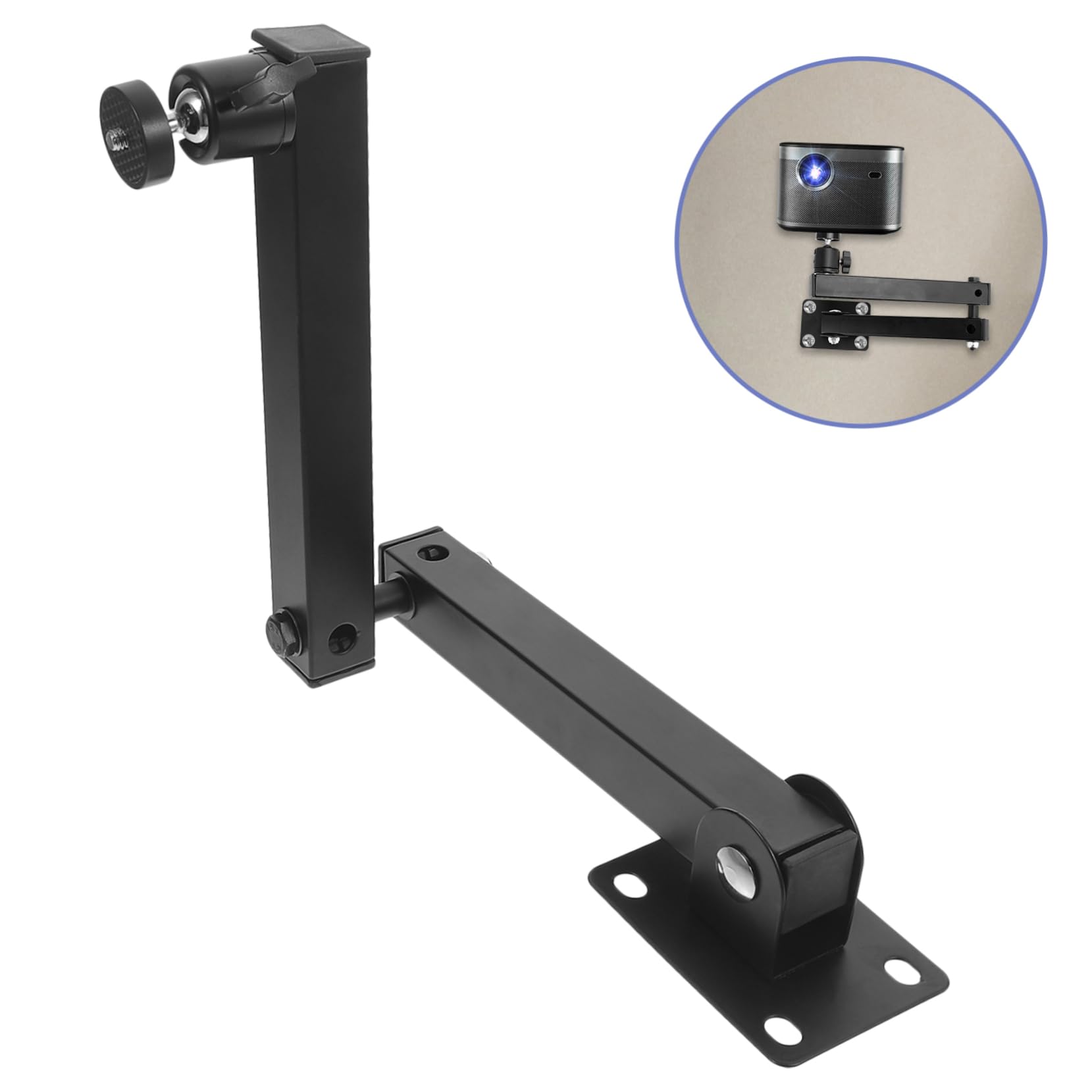Hemobllo 3sets Supporto Muro Per Proiettore e Router Wifi Struttura e Salvaspazio Per Tv e Media Console Supporto Durevole e Sicuro Per Telecamere e Accessori Home Theater