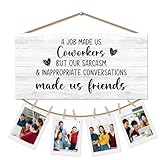 CGBHW Work Bestie Gifts Picture Frame Photo Holder for Wall, Gifts for Work Friends Bestie Coworkers Women, Funny Coworkers Friendship Hanging Photo Display Wall Decor