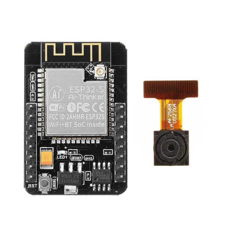 Image of ESP32 Cam Pan and Tilt DIY Kit with Step by Step Instructions, USB Programming Cable, 5V Power Supply, Servos, and Servo PAN tilt Brackets