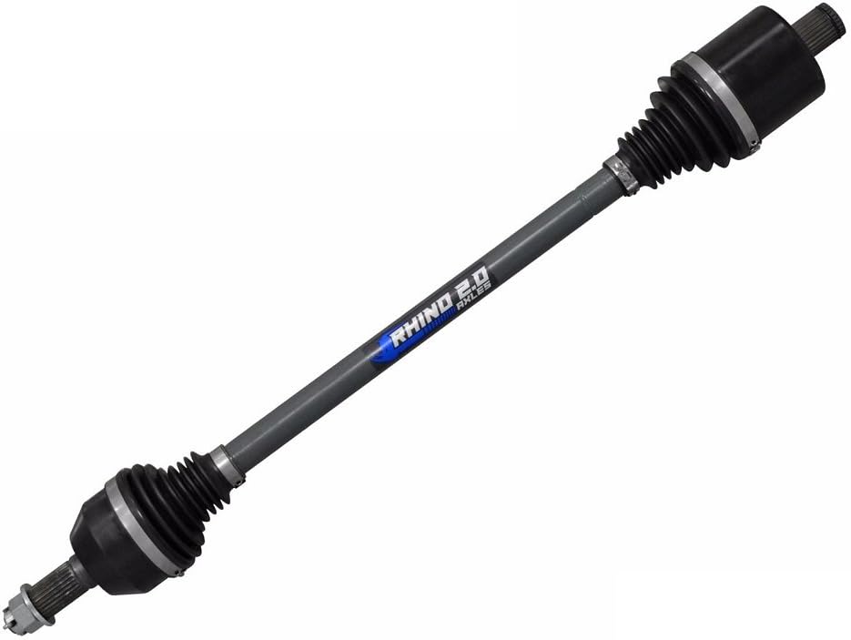 SuperATV Heavy Duty Rhino 2.0 Front Axle Compatible with Polaris RZR XP 1000 / XP4 1000/ High Lifter Edition, Made of 4340 Chromoly Steel, Heat Treated, 4mm Increase in Shaft Size, See Fitment