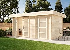 Alpholz Gartenhaus Modern-E aus Holz...