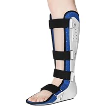 SFKLYU Plantar Fasciitis Night Splint, Orthopedic Sleeping Immobilizer, AFO Drop Foot Splint for Bone Fixation or Support in Case of Fracture,A Left,M