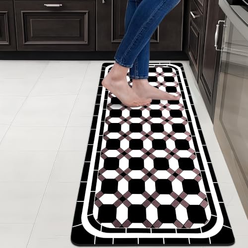 Image of SITTELLA Geometric Print Kitchen Floor Mat 45x100 CM