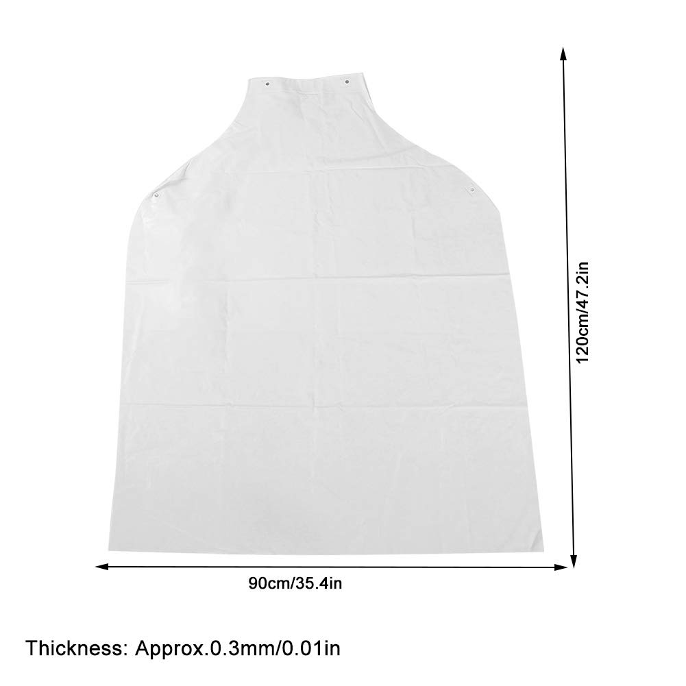 Tablier de Protection en PVC, Résistant aux Produits Chimiques, à L'eau, à la Poussière et à la Poussière pour Empêcher la Poussière et les éclaboussures de Liquide Légèrement Irritantes (120 X 90 Cm)