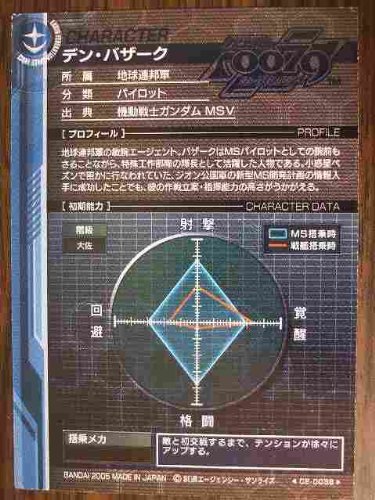 Amazon.co.jp: ガンダムカードビルダー CE-0038 デン・バザーク : おもちゃ
