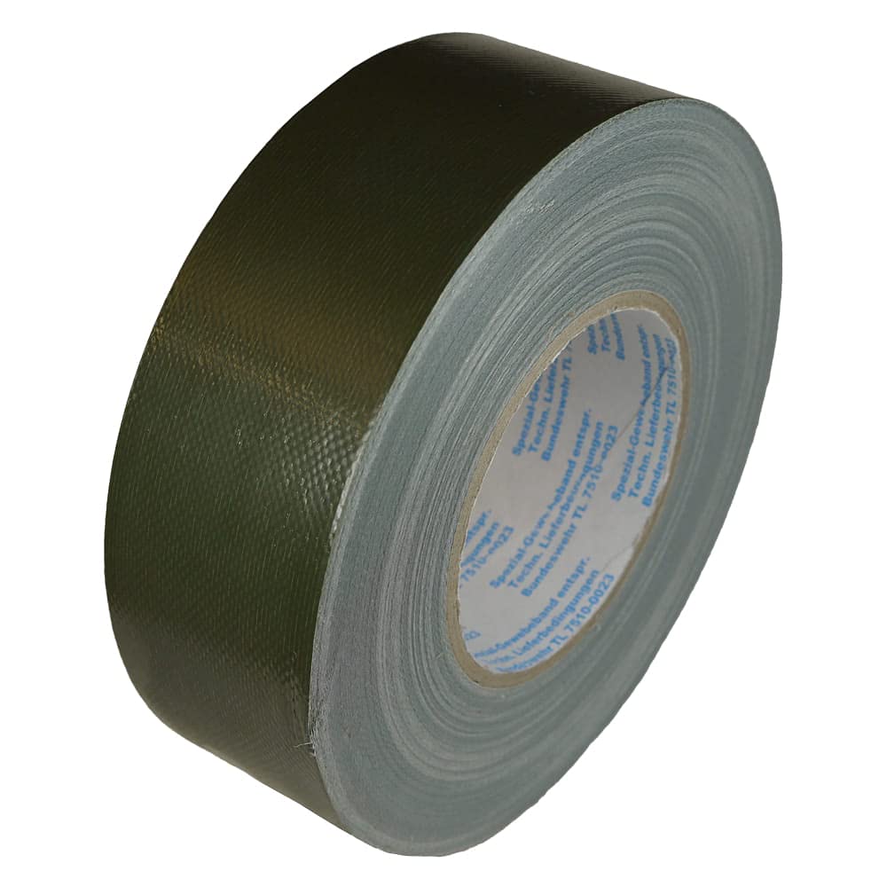 Original Bundeswehr Panzerband Neu BW Panzerband - Bronzegrün, 50 mm x 5 m
